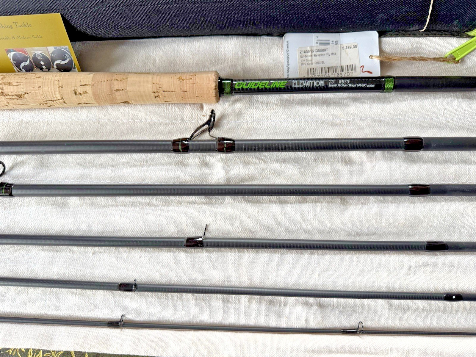 Guideline Elevation 13 Foot #8/9 6 Piece Travel Salmon Fly Rod with Bag & Tube