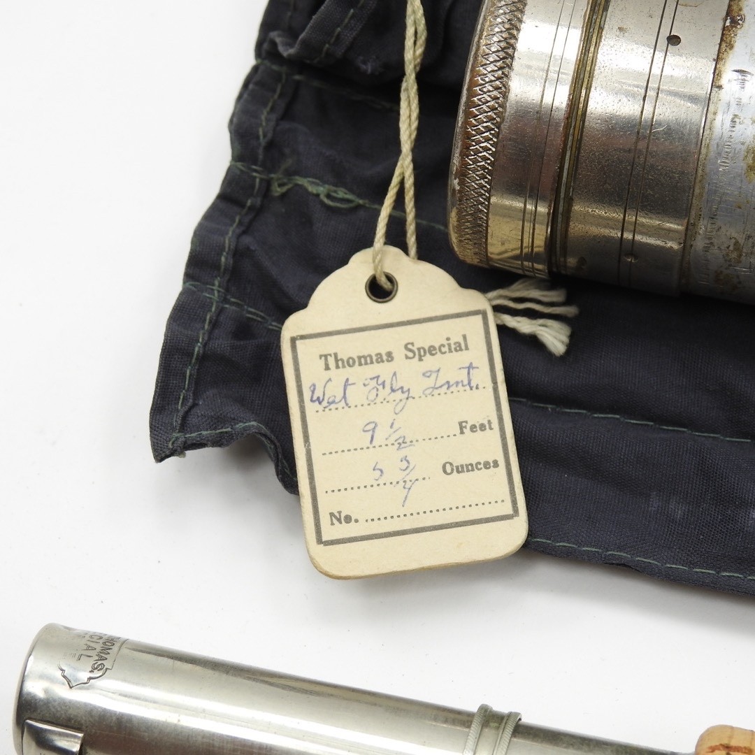 F.E. Thomas Special “Wet Fly” Bamboo Fly Fishing Rod. 9’ 6”. W/ Tube & Sock.