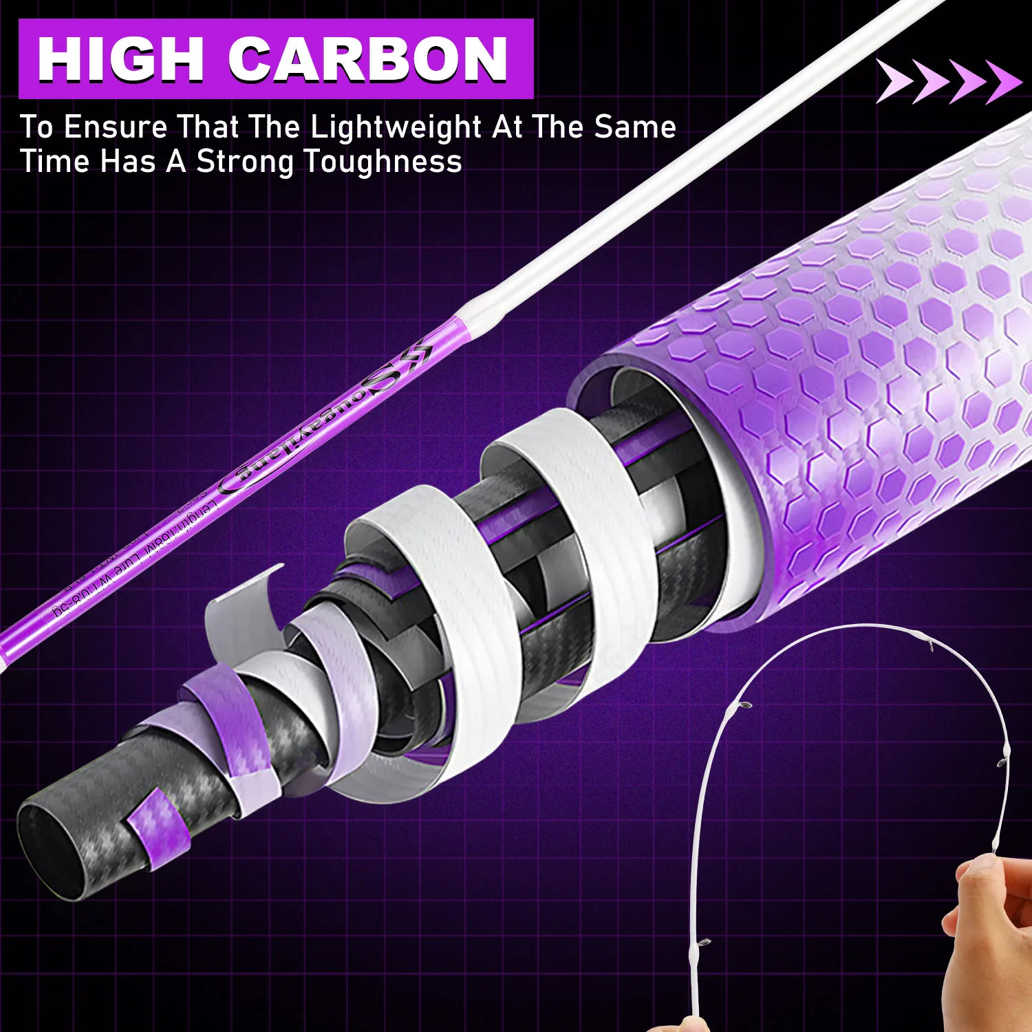 2 Sections 1.68M/1.8M Casting/Spinning Fishing Rod High Sensitivity Carbon Light