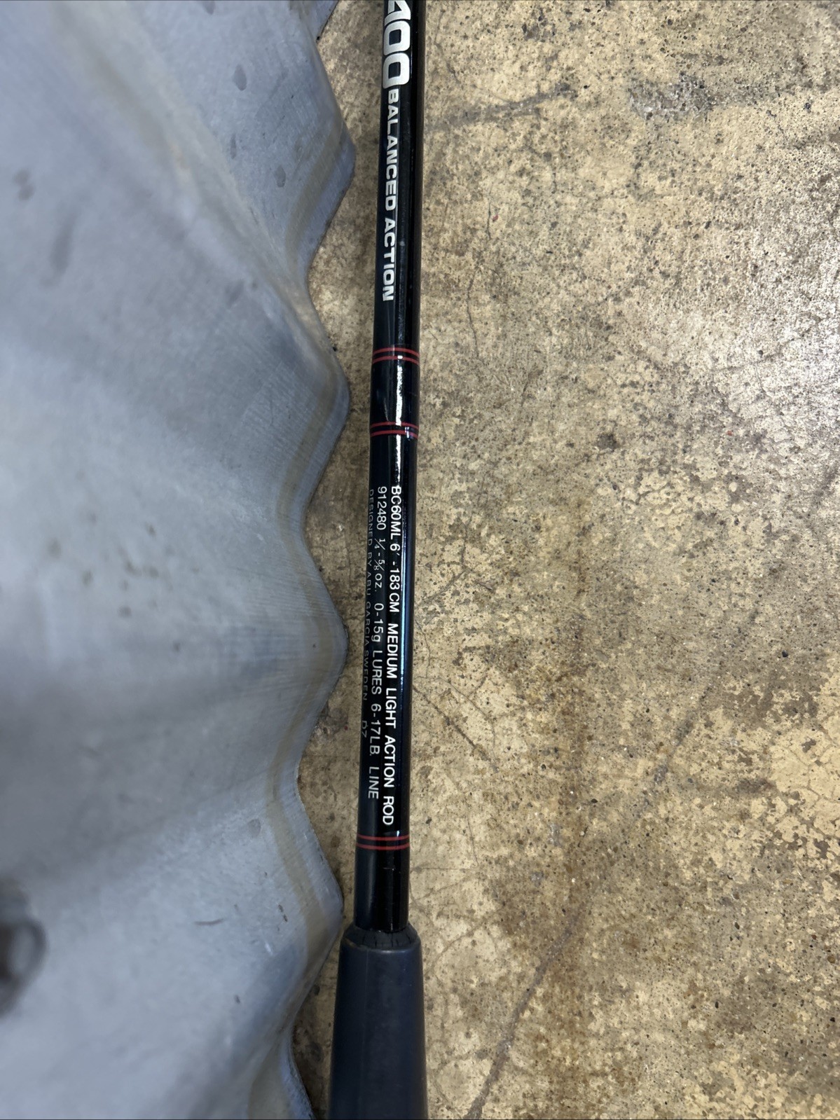Abu Garcia 400 Medium Light Balanced Action Spinning Rod BS66ML, 6’6″, 6-17 lb