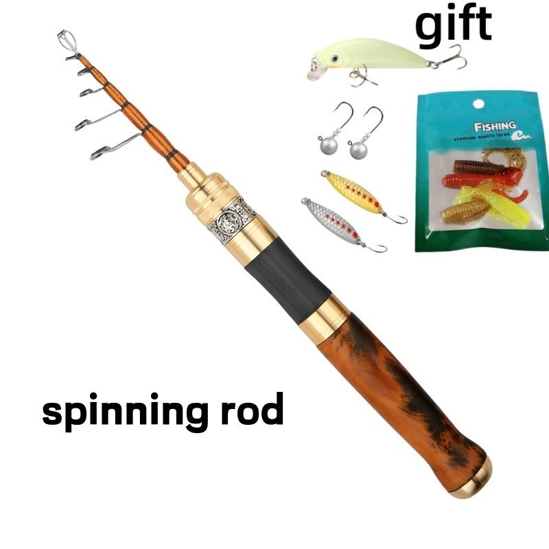 Telescopic Fishing Rods Spinning Casting Rod Carbon Fiber Rod Bass Ultra Light