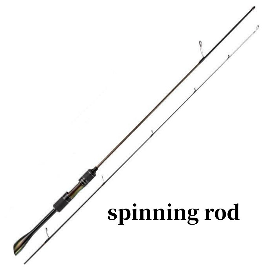 Fishing Rods 5.51FT Casting Spinning Rod Carbon Fiber 2 Section Lure Poles Bass