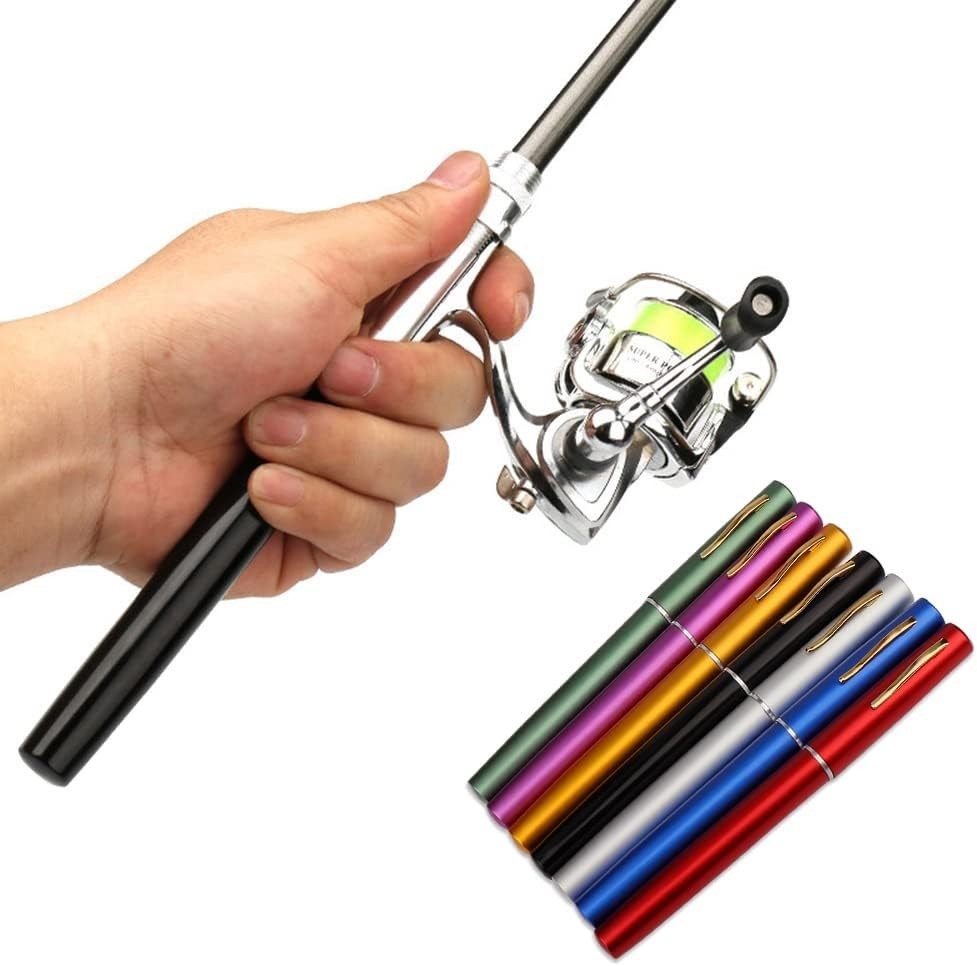 Compact 39-Inch Fishing Pole with Comfortable EVA Handle & Smooth Spinning Reel