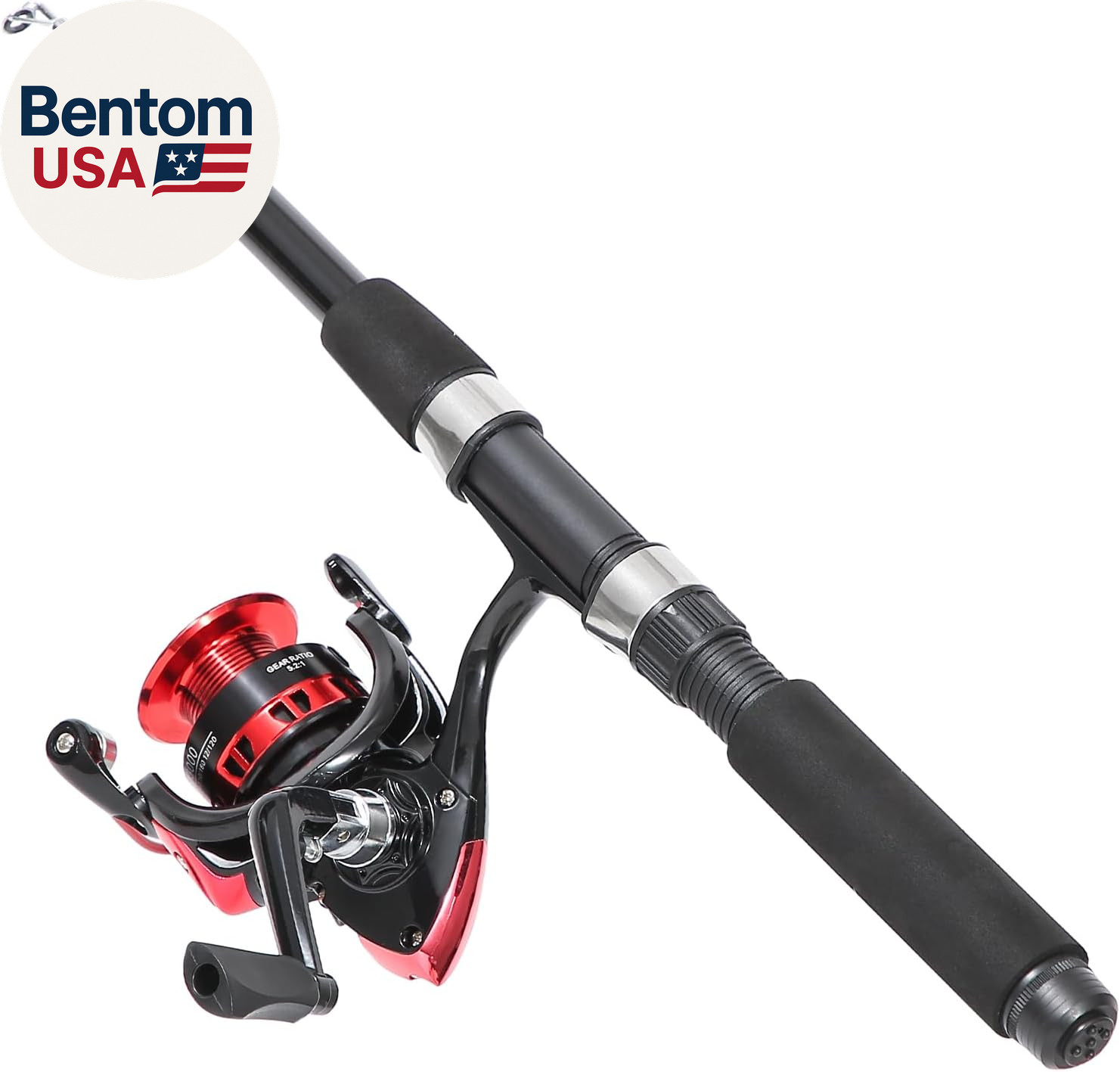 Fishing Rod, 6.9Ft 2Pcs Telescopic Fishing Rods Set, Carbon Fiber Fishing Pole,