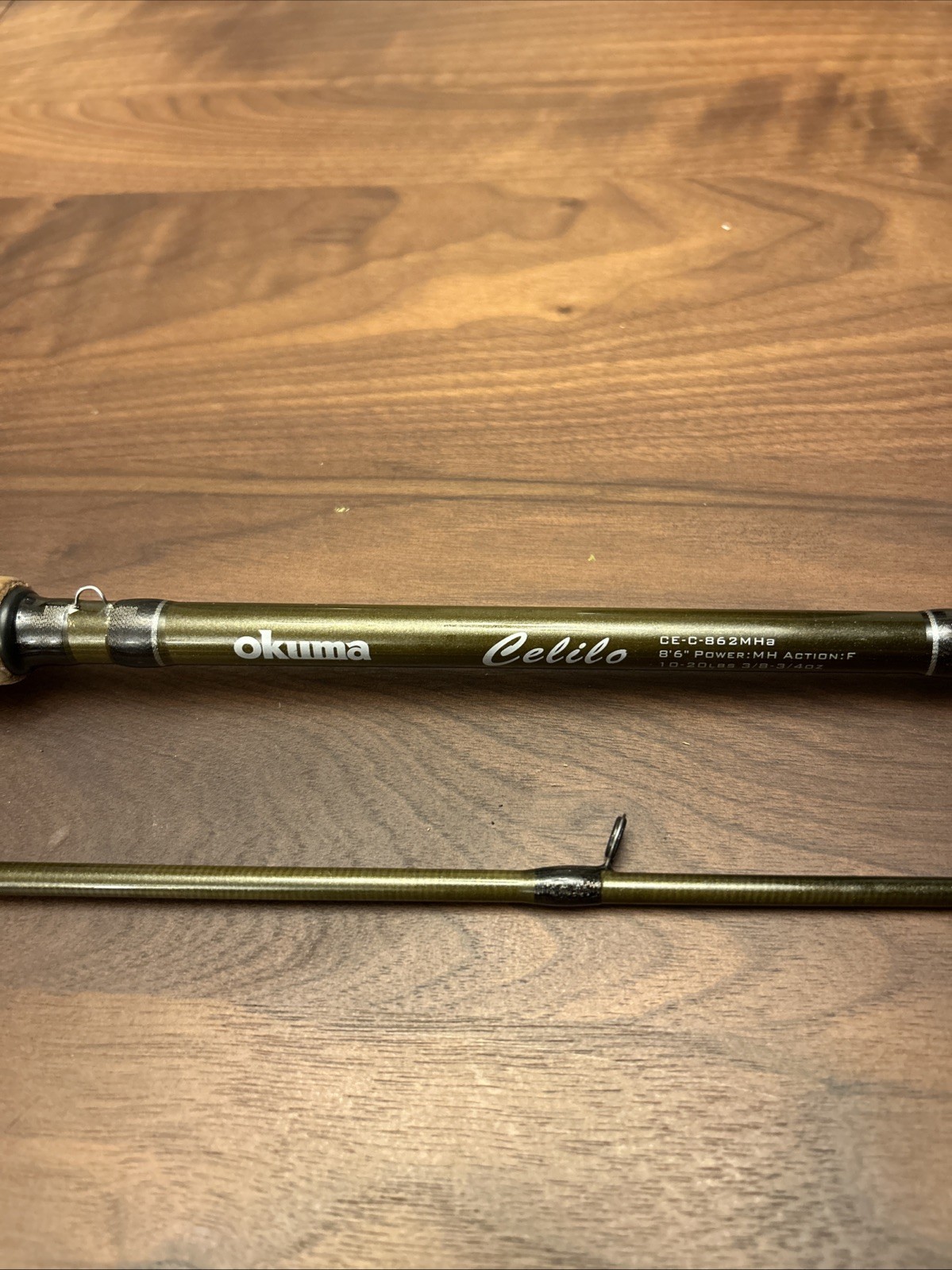 Okuma Celilo Graphite Casting Rod 8′ 6″ 2 Piece Medium Heavy CE-C-862MHa L18