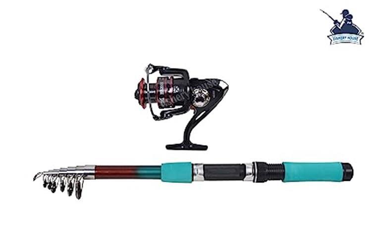 FISHERY HOUSE Microfiber Fishing Rod & Reel Set (270 cm_Green) + Free Shipping