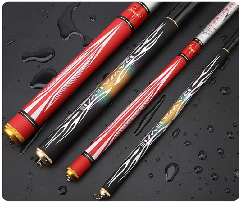 Telescopic Fishing Rod Carbon Fiber Stream Hand Pole 3.6m 4.5m 7.2m 8m 9m Travel