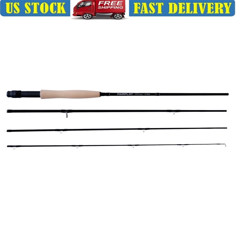 Fairplay 5-6WT Fly Rod 4 Piece Lightweight Graphite Composite Fishing Rod New
