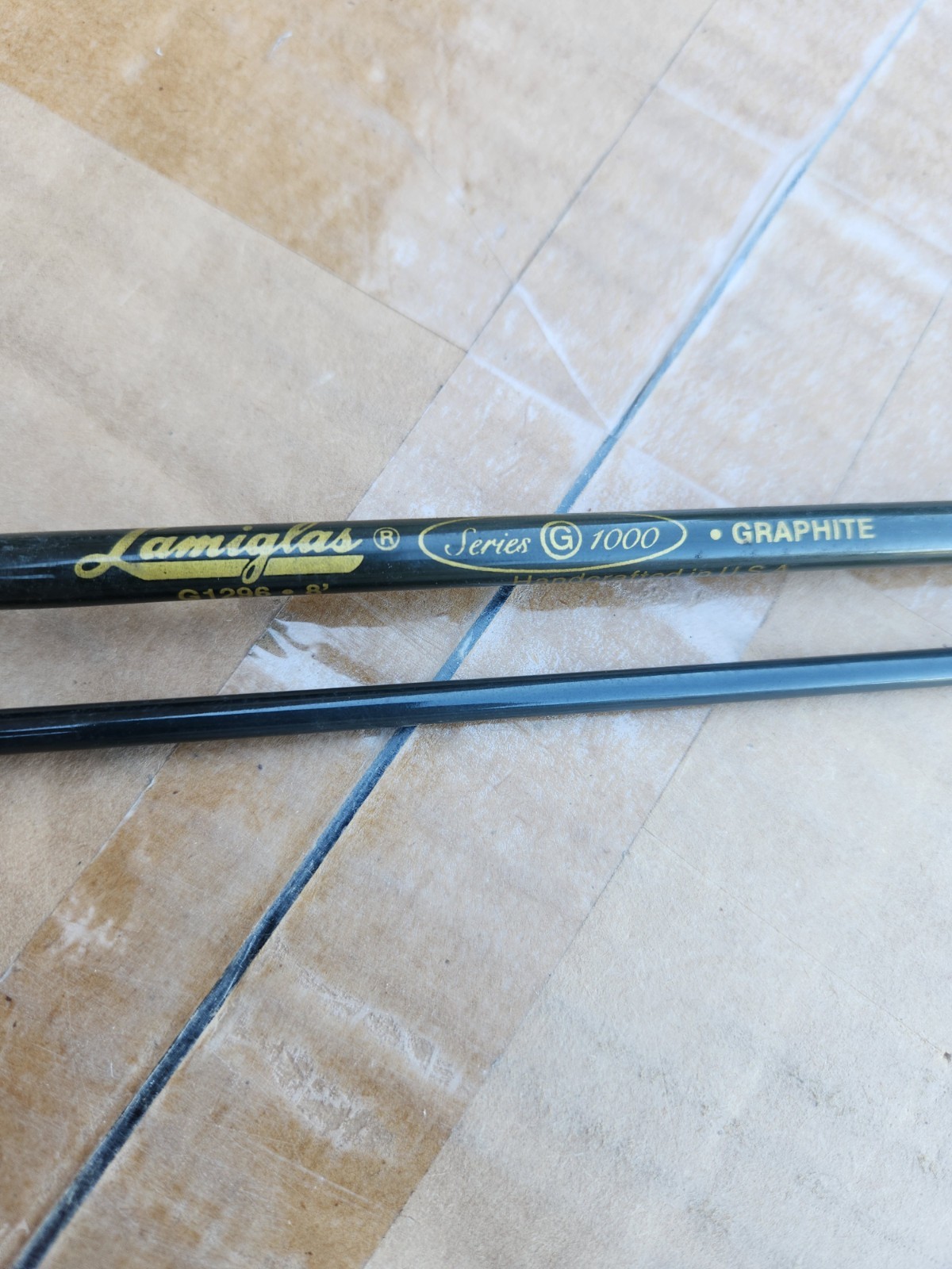 New Lamiglas (G-1000 G1296) 8′ #6 Weight Graphite 2pc Fly Fishing Rod USA