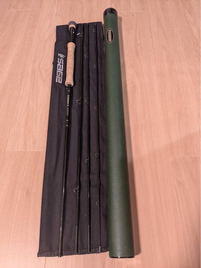 SAGE Fly Rod X 696-4 outdoor traveling fishing hobby valuable good condition