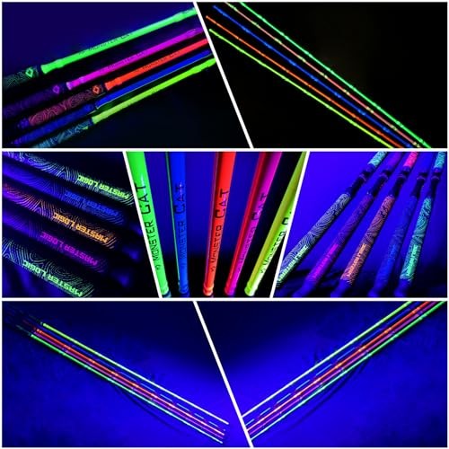 Catfish Fishing Rod – 1 Piece 7’Glow with Black Light – Monster Catfishing
