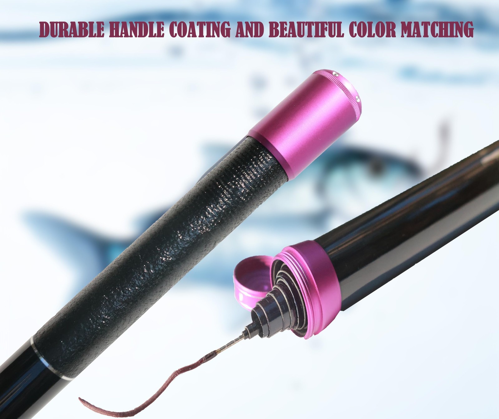 Carbon Fiber Telescopic Fishing Rod 26.6FT Portable Ultralight Fly Rod Tenkar…