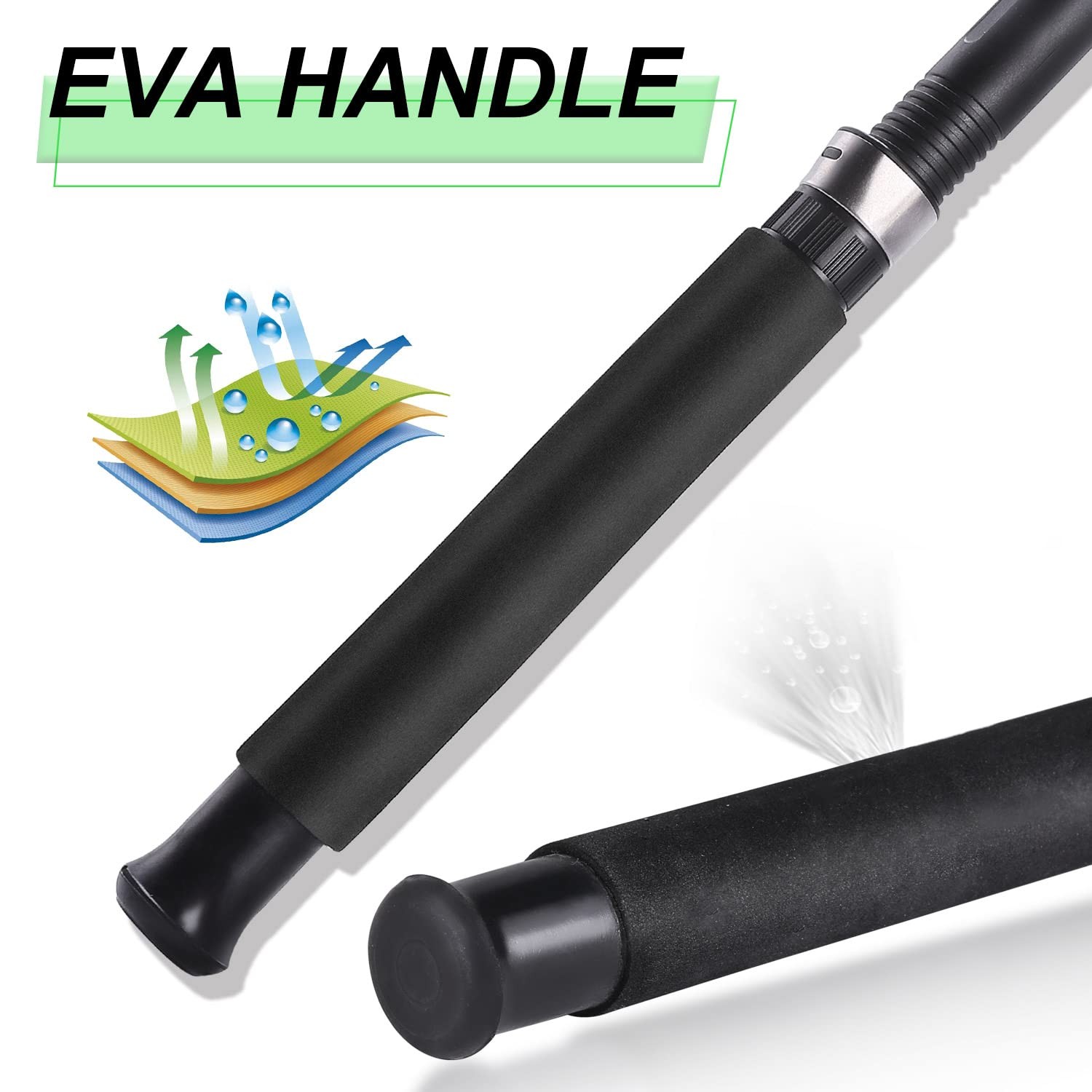 Sougayilang Fishing Rod 2-Piece Composite Graphite Glass Blanks Saltwater