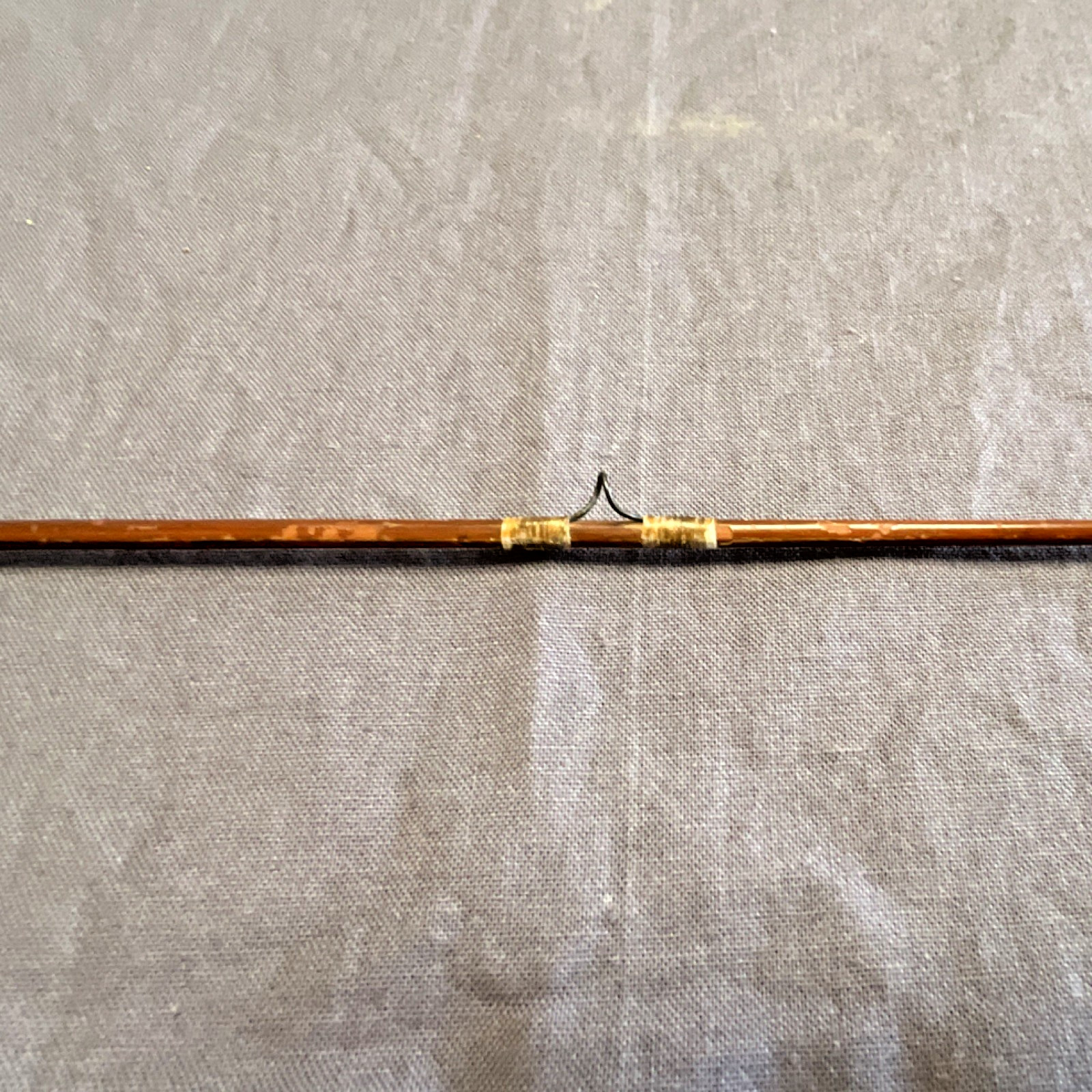 Quality Tackle Bamboo Fly Fishing Rod 9ft 3pc Cork Handle Metal Ferrules Brown