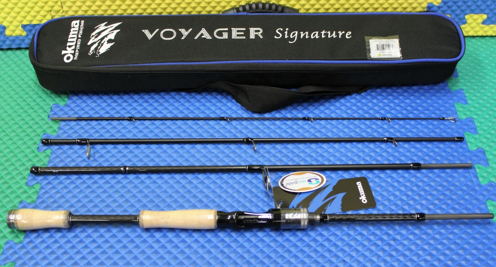 Okuma Voyager Signature Freshwater Rod 7′ 2″ Medium 4-Pc W/Soft Case VSS-S-724M