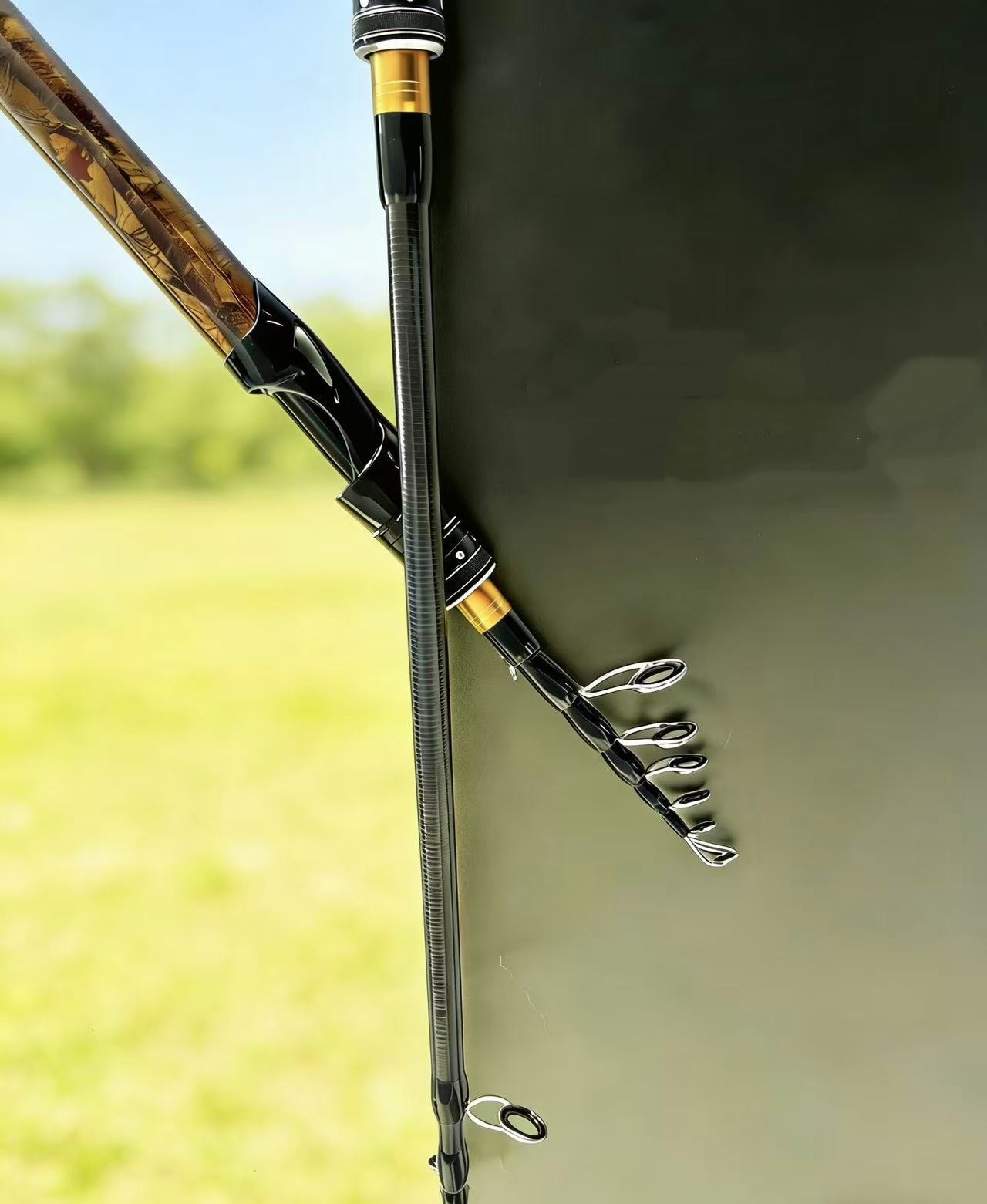 1.5M-2.7M Spinning Fishing Rod Carbon Fiber Telescopic Pole Fresh Saltwater Rod