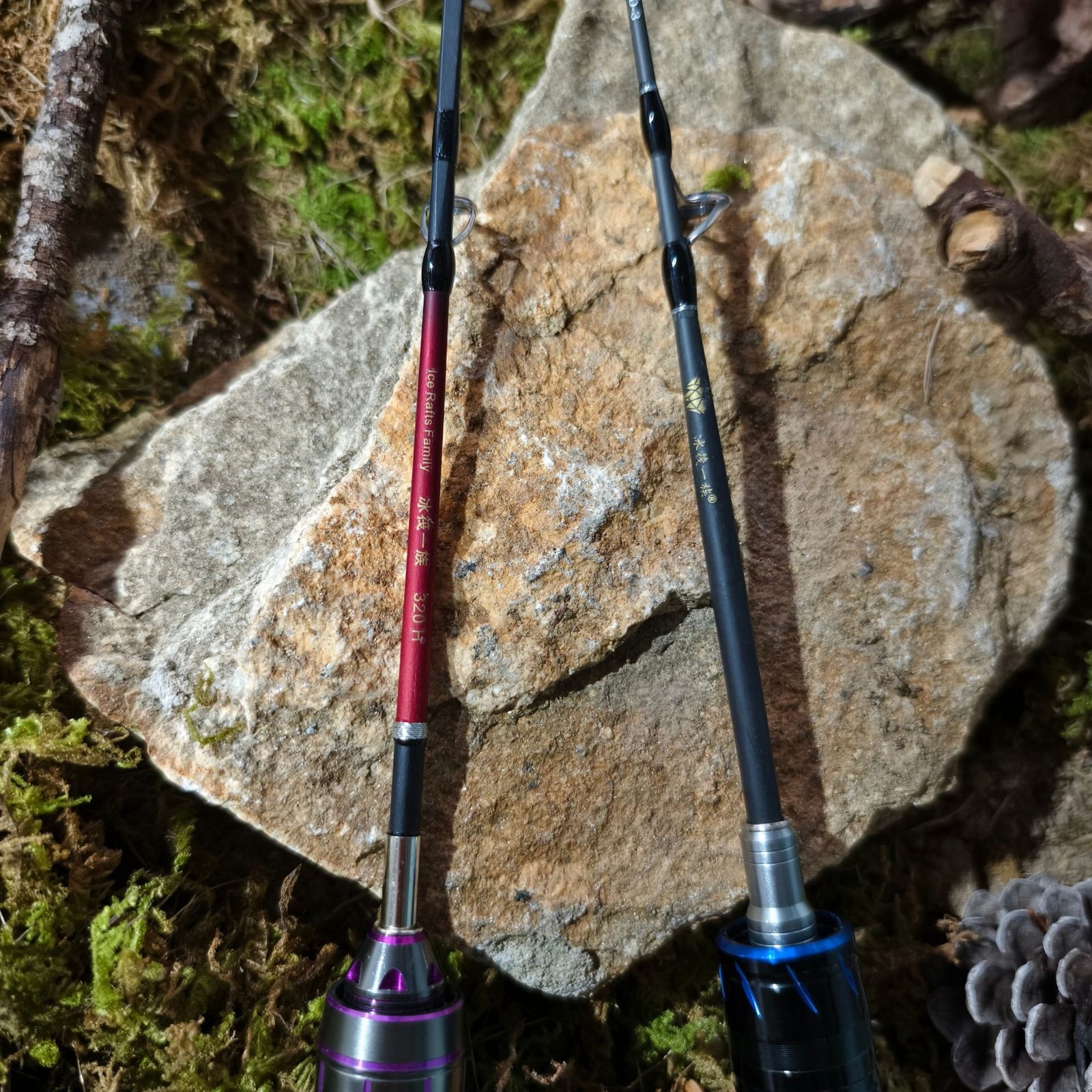 1Pcs Ice fishing Rod Short Section Fishing Rod 52cm/60cm Winter Fishing Rod