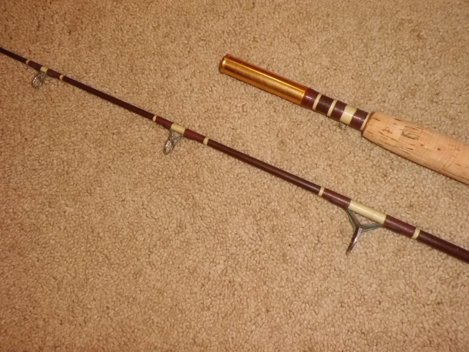 Vintage TRULINE Dynamo Spinning 6’8″ Boat Rod made in USA