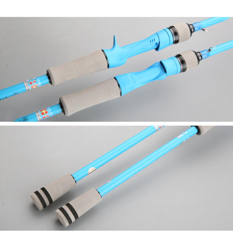 Casting Spinning Fishing Rods 1.65m/1.8m Carbon Fiber Rod 2 Section Travel Poles