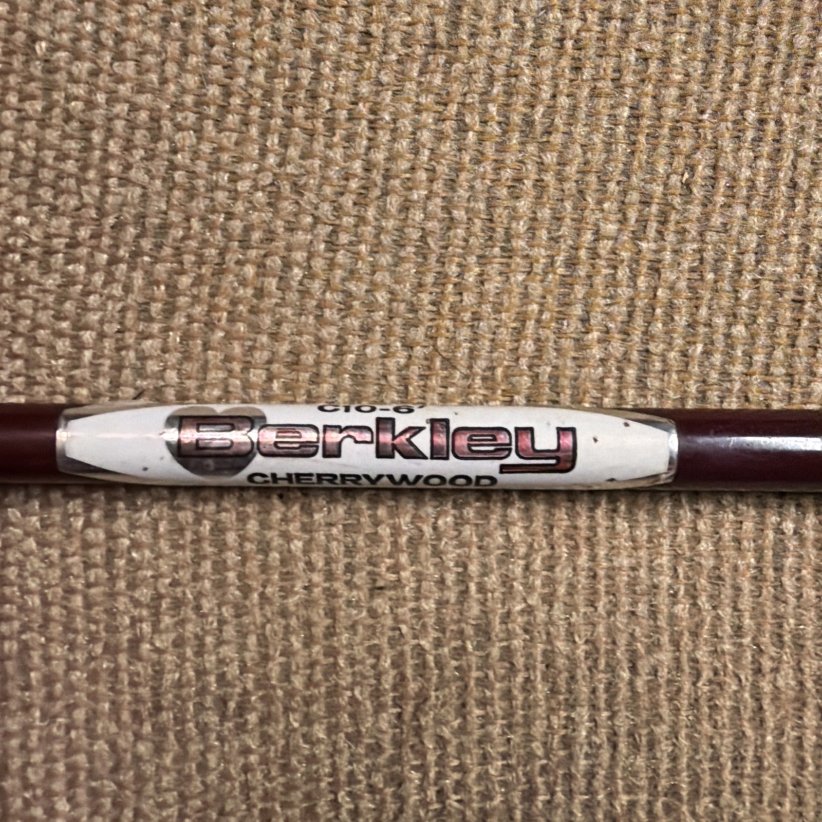 Vintage Berkley Cherrywood 6′ Casting Rod C10-6′ 2 Piece