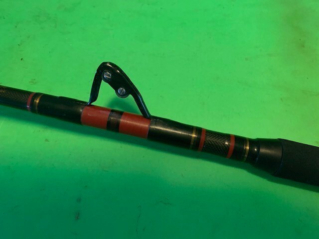 KUNNAN HOT RAIL SPIRALTECH GRAPHITE 5 FOOT 6 INCH 50 TO 130# RATED FISHING ROD