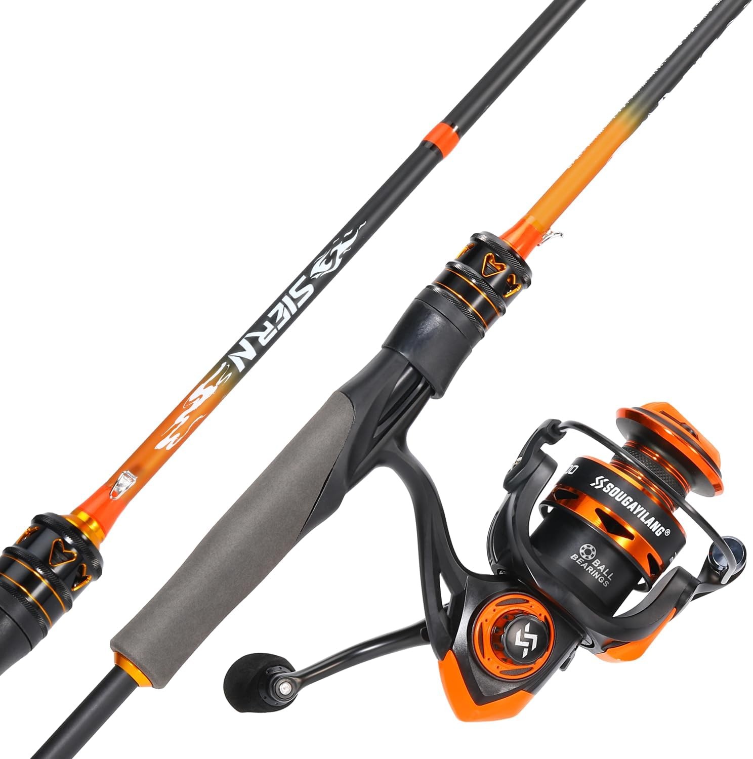 Spinning Combo 5.2:1 Gear Ratio 15LB Drag IM6 Graphite 2-Piece Rod M/MH Power