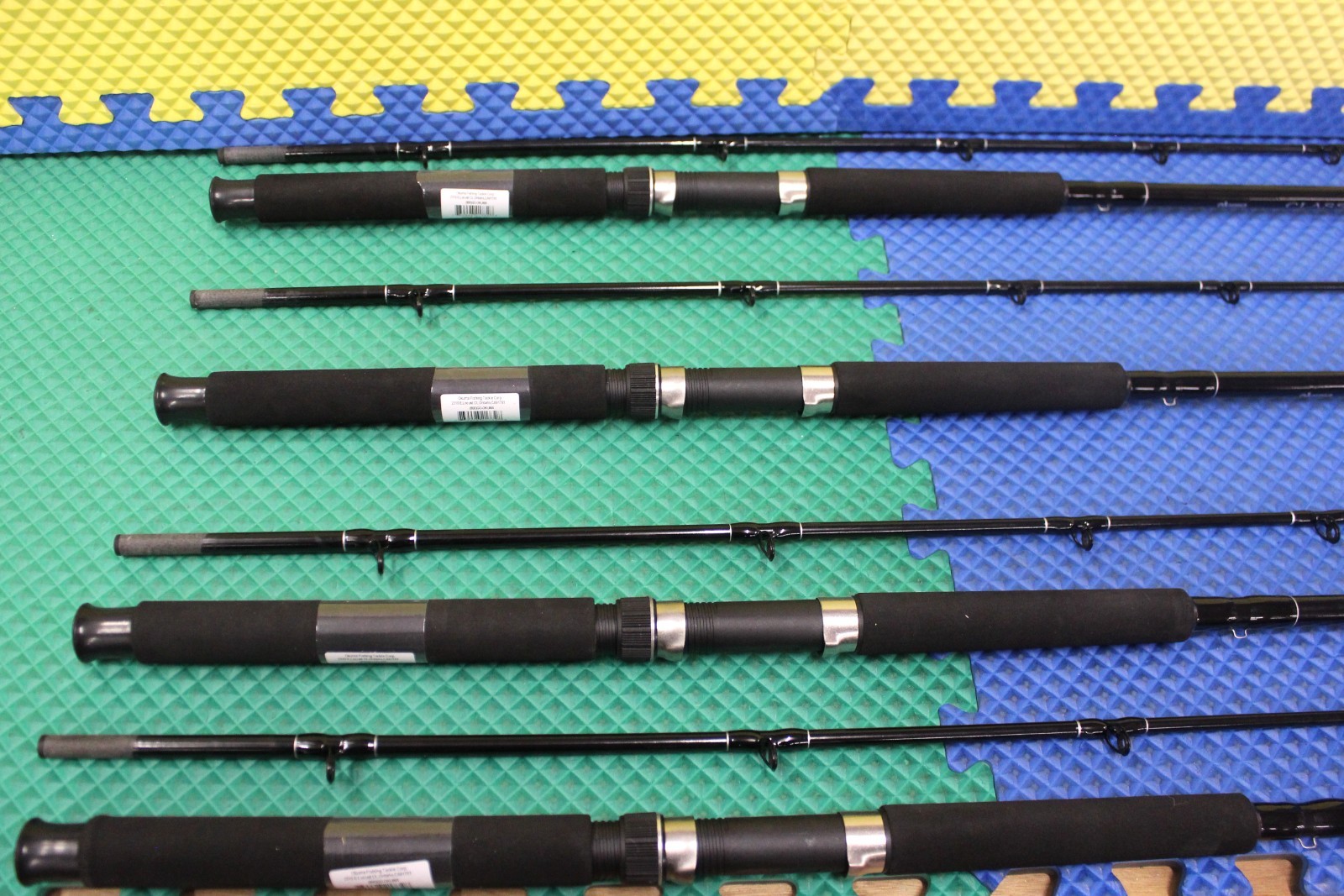 Okuma Classic Pro 8′ 6″ Conventional Rod Chartreuse Tip 2Pc CPDR-86M-CT 4-Pack!