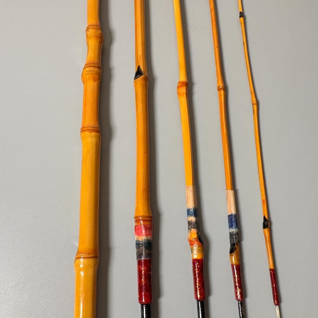 Bamboo Tanago Rod 115cm 5-Piece Japanese Accessory Fishing Rod Used