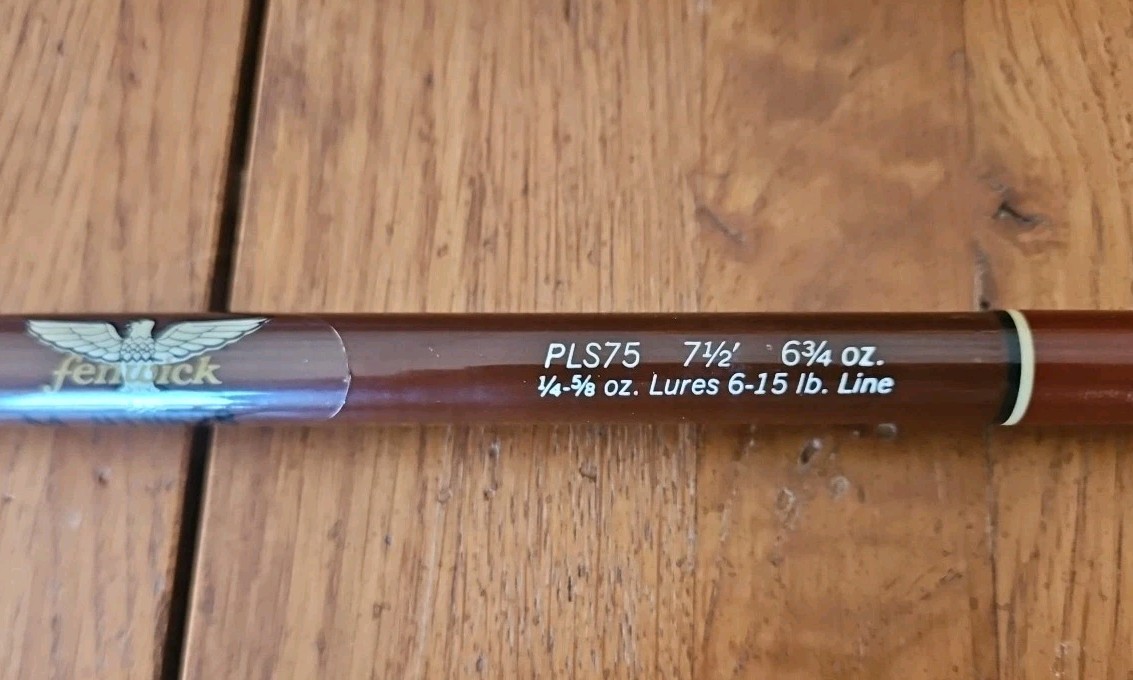 Vintage Fenwick PLS75 7 1/2′ Fishing Rod/Pole With Hard Carrier