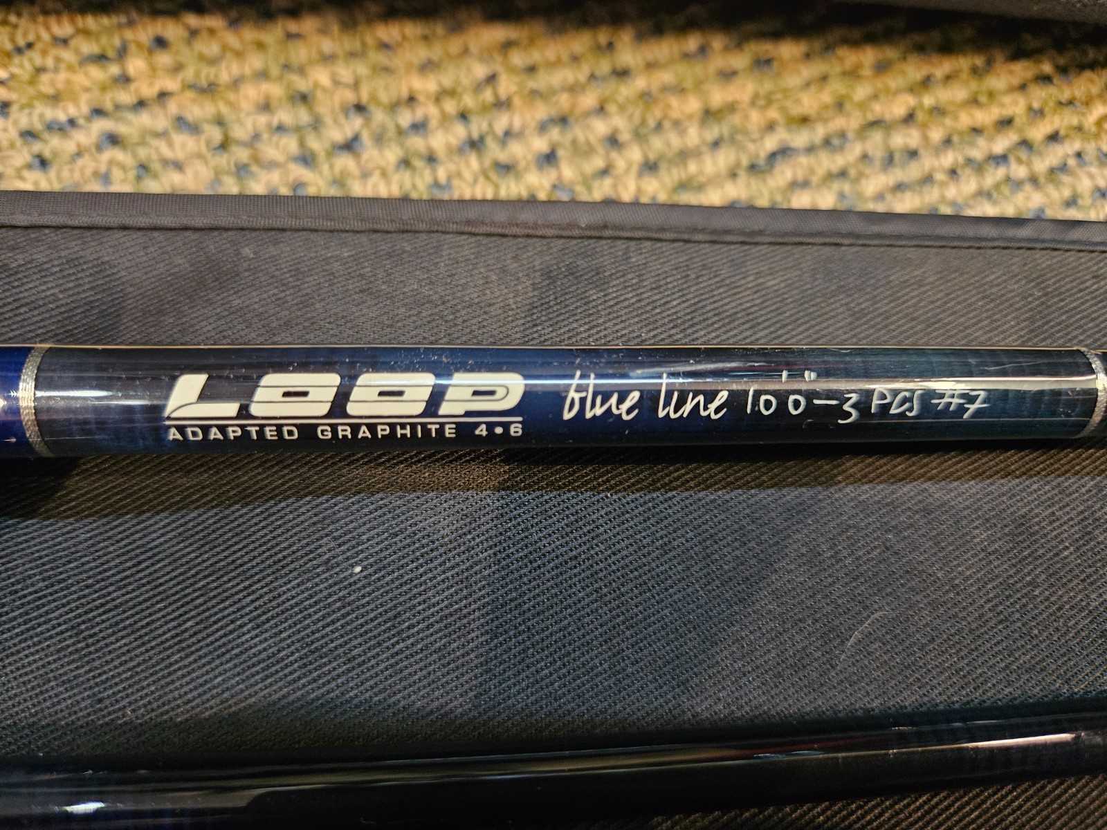 LOOP Blue Line 10′ #7 3pc Fly Fishing Rod Blueline with bag and tube