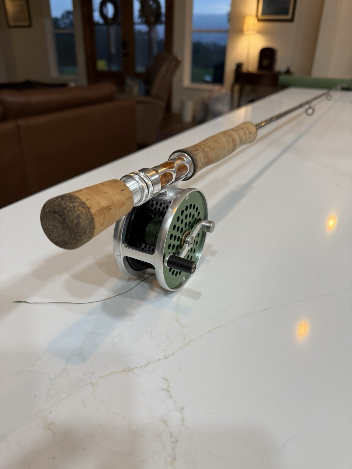 Olde Fly Shop Series IM-8 Graphite Fly Rod Blanks 9ft 10wt 4pc Matte Green