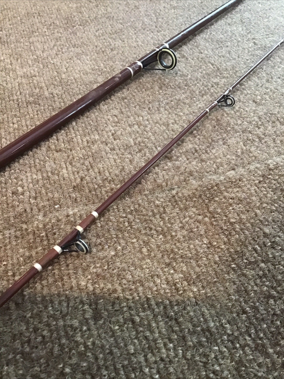 Vintage Fenwick Woodstream 12′ 2-pc FS1440 Spinning Rod USA Custom Fiberglass