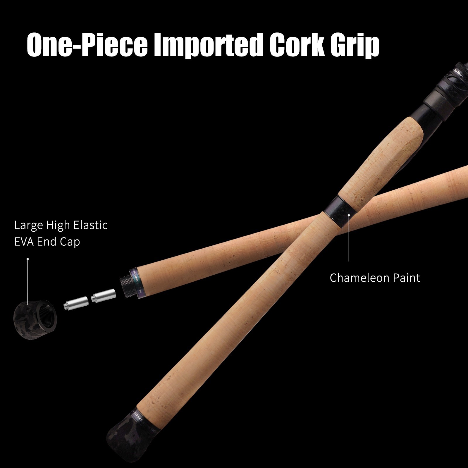 PURELURE Amaro PRO Big Game Fishing Rod Cast/Spin 2-Piece 7’0″-8’3″