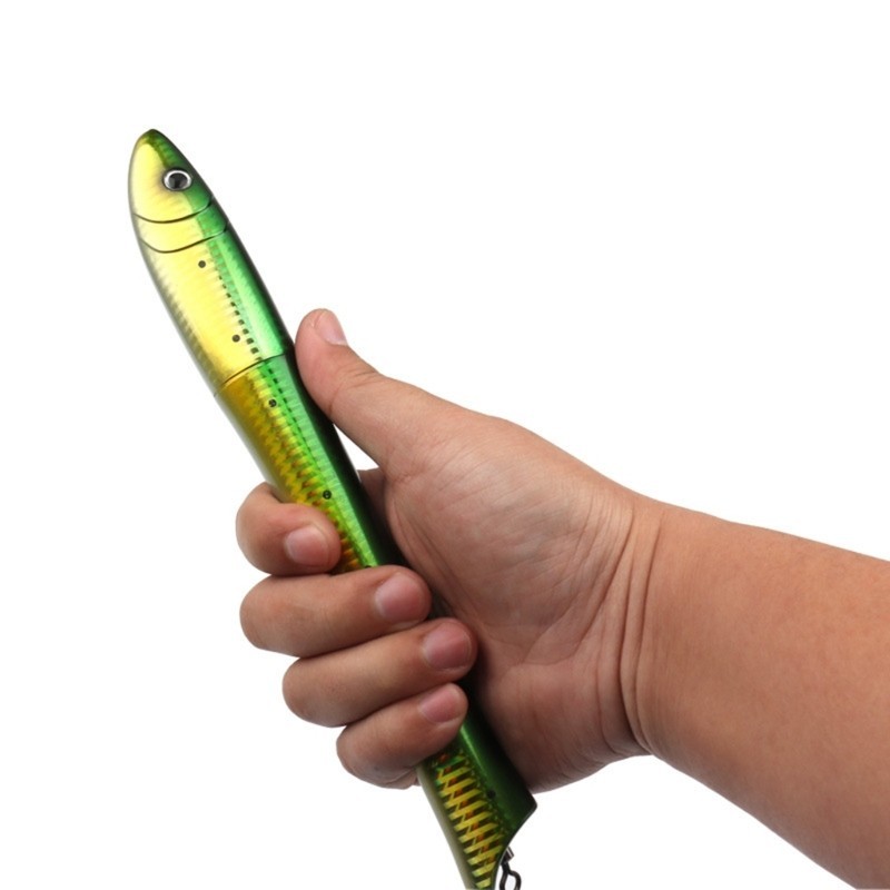 Mini Pen Fishings Rod Fish Shaped Telescopic Spinnings Rod Sea Ice Fishings