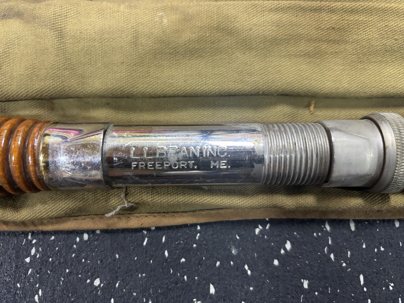 Vintage Collectors 1930’s L.L. Bean Deep Trolling 6ft 2pc Split Bamboo Rod