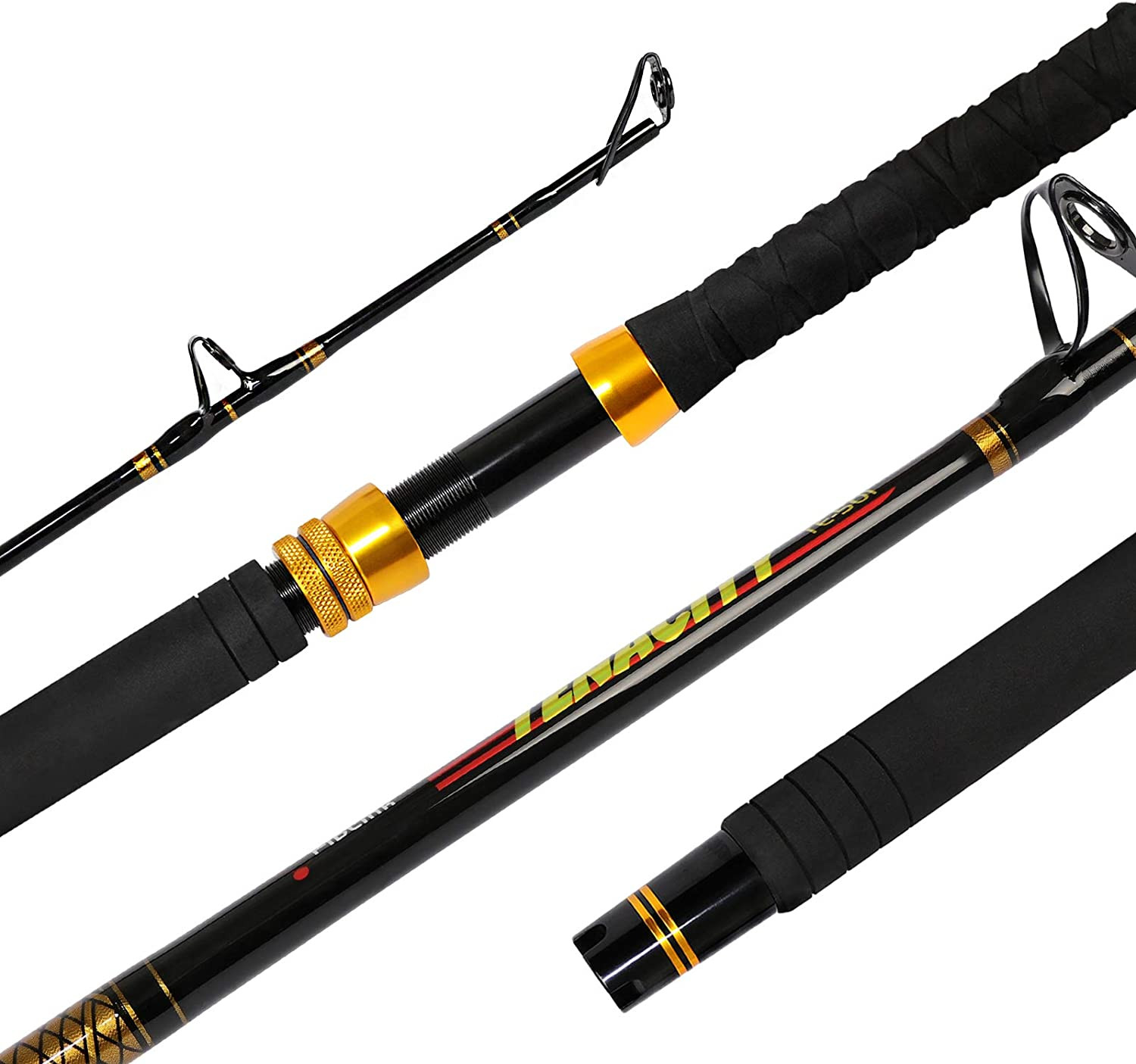 Saltwater Trolling Rod 1 Pc/2pc Offshore Big Game Heavy Duty Boat Fishing Pole