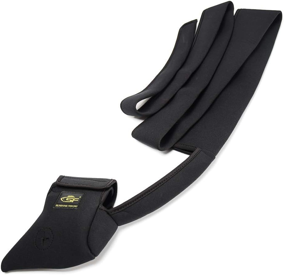 SF Fishing Rod Sleeve Cover Rod Socks Black Spinning Reel Pro 7-7’3″ 3000 Size