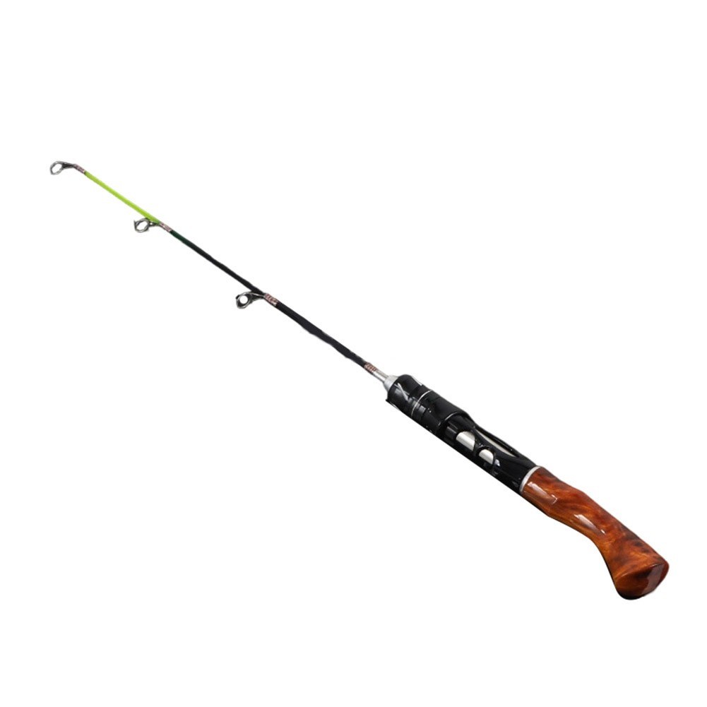 Fiberglass Ice Fishing Rod Lightweight Two Section Design for Outdoor Use