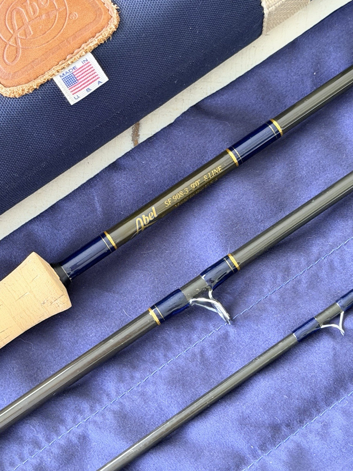 **BEAUTIFUL**🔥ABEL SF. 8wt 9’ft~3pc fly rod!!! 🔥~LEGENDARY~🔥