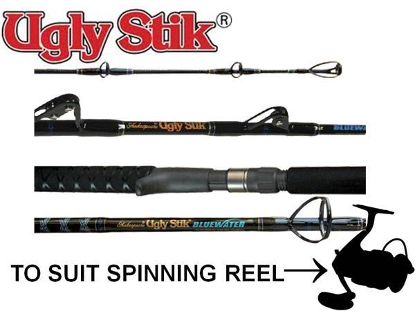 Shakespeare Ugly Stik Bluewater Spin Rod – 5’6″ 37kg 1pc- USBW-JSP561XXH