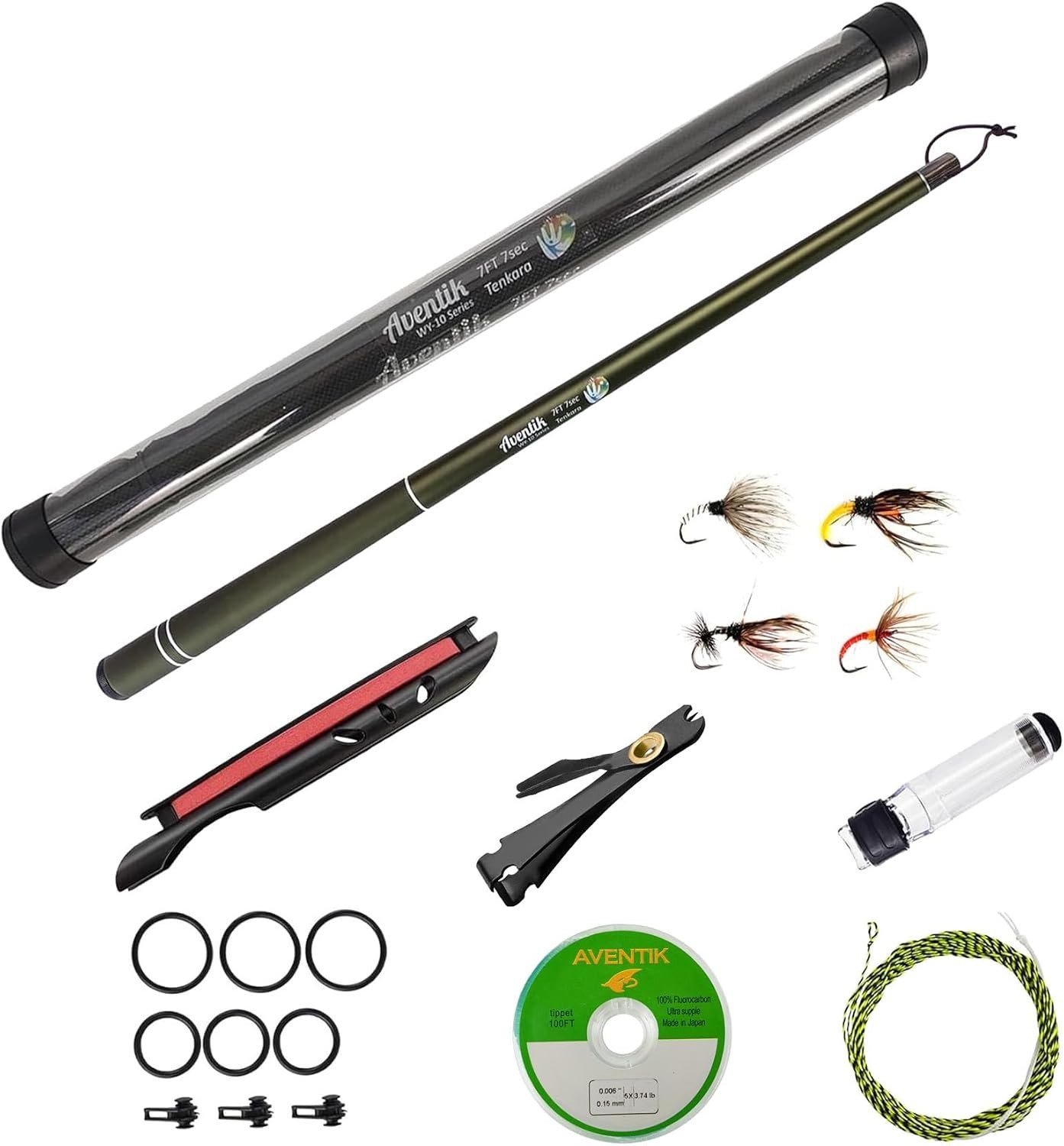 Carbon Fiber Tenkara Rod 7ft/8ft – Complete Kit for New Fly Fishing Enthusiasts