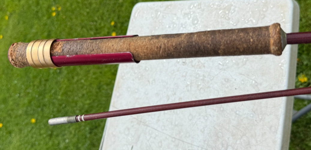 Vintage St Croix Chippewa 6′ 9″ Fly Rod 2 Pc Fishing Pole Fiberglass-Cork Handle