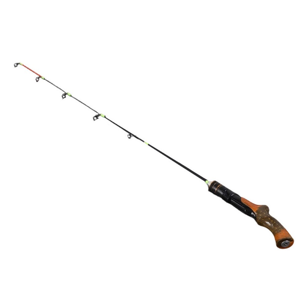 Fiberglass Ice Fishing Rod Lightweight Two Section Design for Outdoor Use
