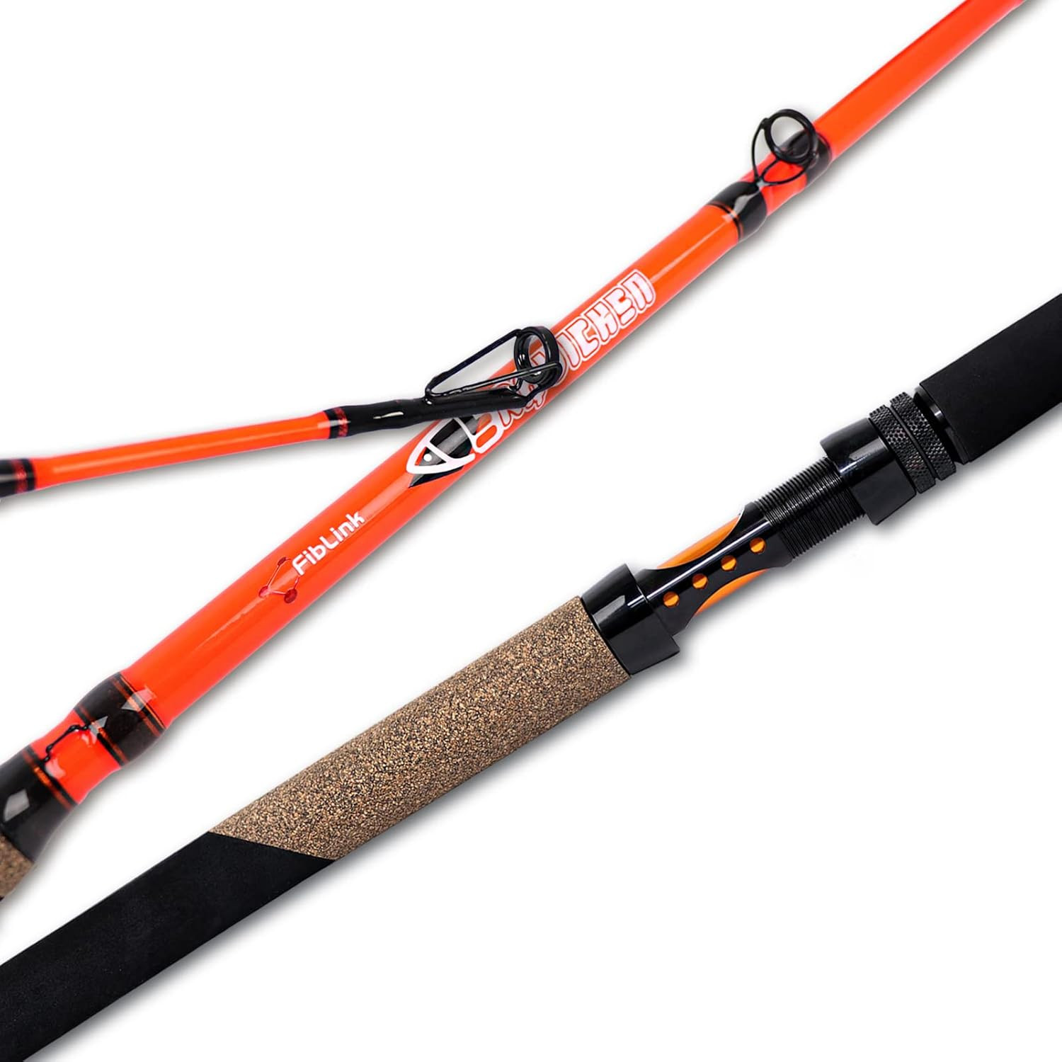 Catfish Fishing Rods, 2 Piece Catfishing Pole, Medium Heavy Spin – 7’6″mh