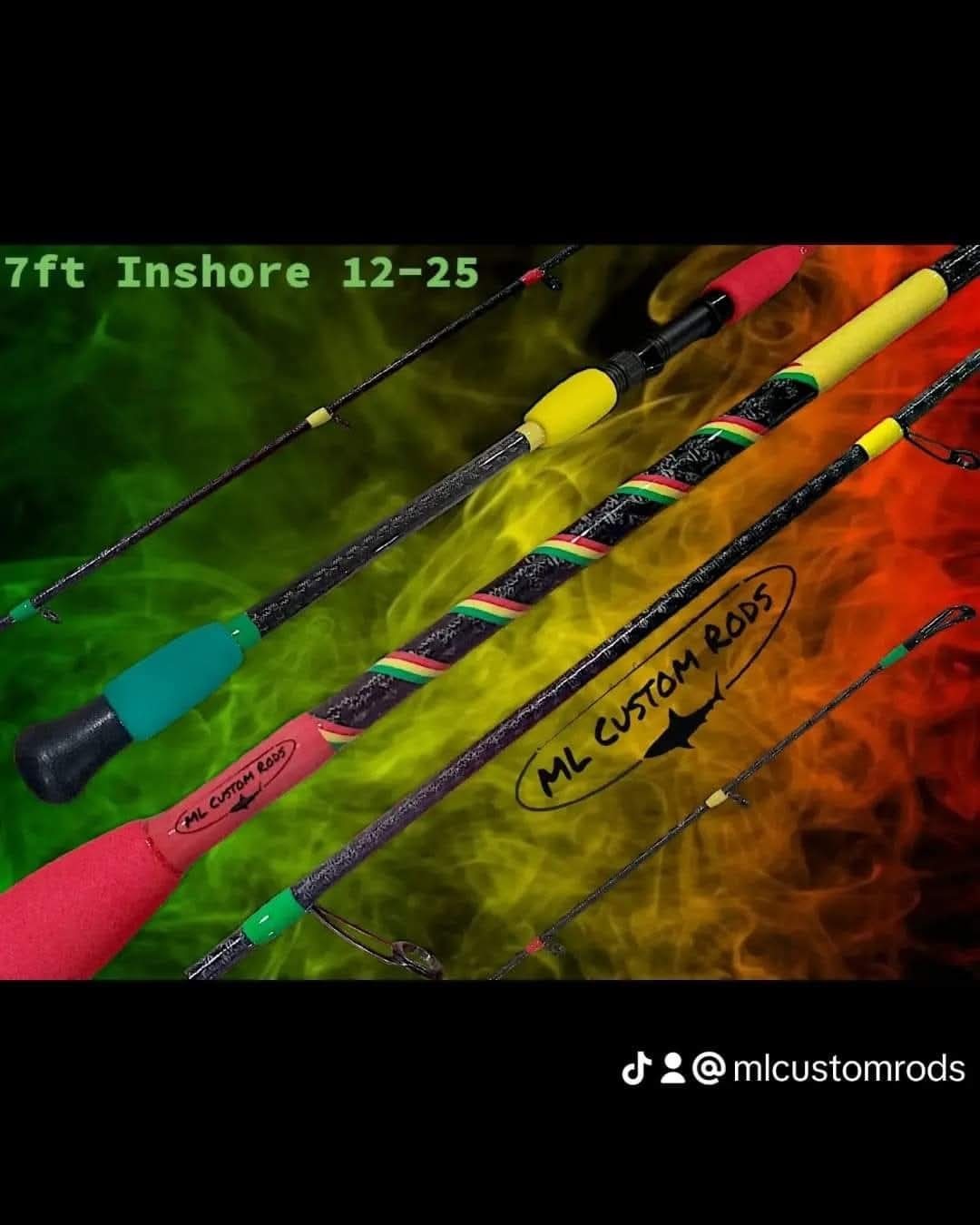 7ft Nano Carbon Custom Rasta Rod…new