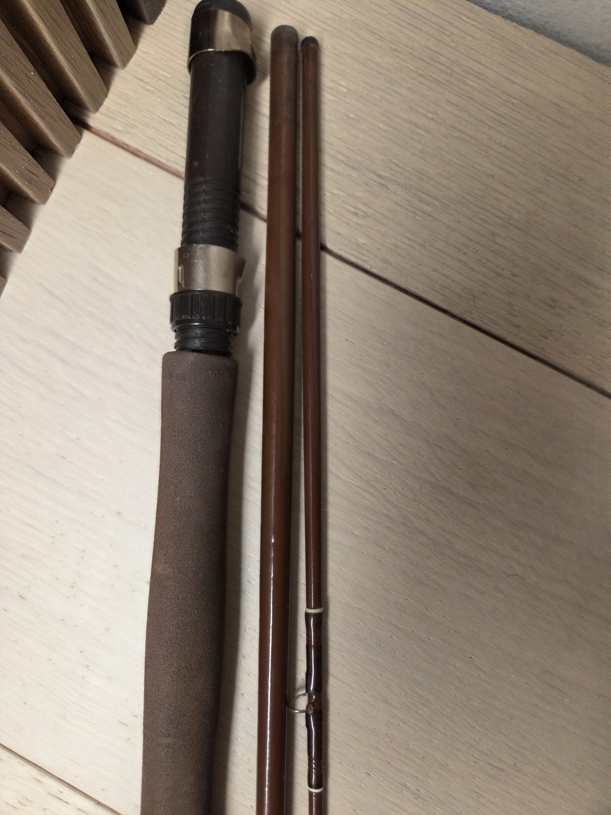 Shakespeare Classic FY12-R 8ft 3pc Fly Rod Medium Fiberglass Brown