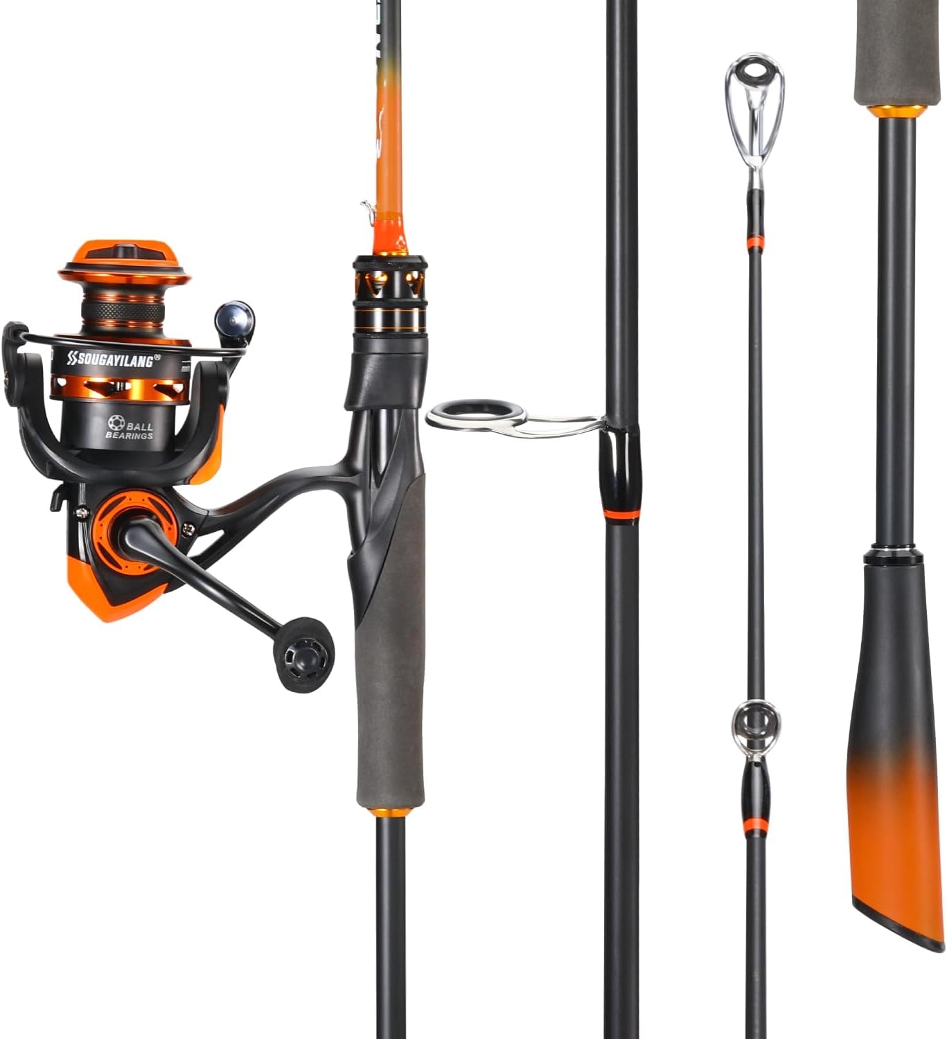 Spinning Combo 5.2:1 Gear Ratio 15LB Drag IM6 Graphite 2-Piece Rod M/MH Power
