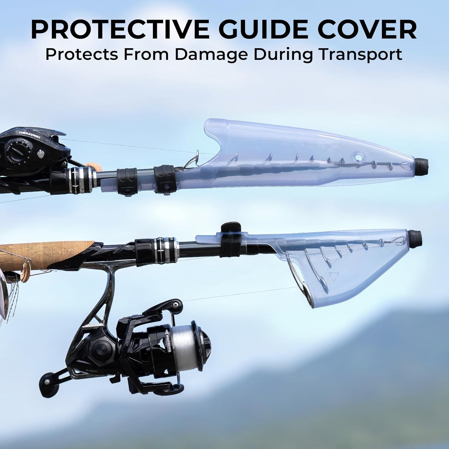 Megatron Titanium Telescopic Casting & Spinning Fishing Rods, IM7 Graphite