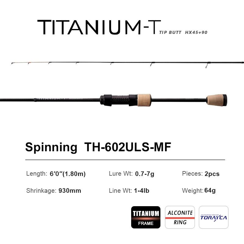 PURELURE Titanium-T XUL BFS Fishing Rod 5-6ft 0.5-6g Ultra Light Trout Bass