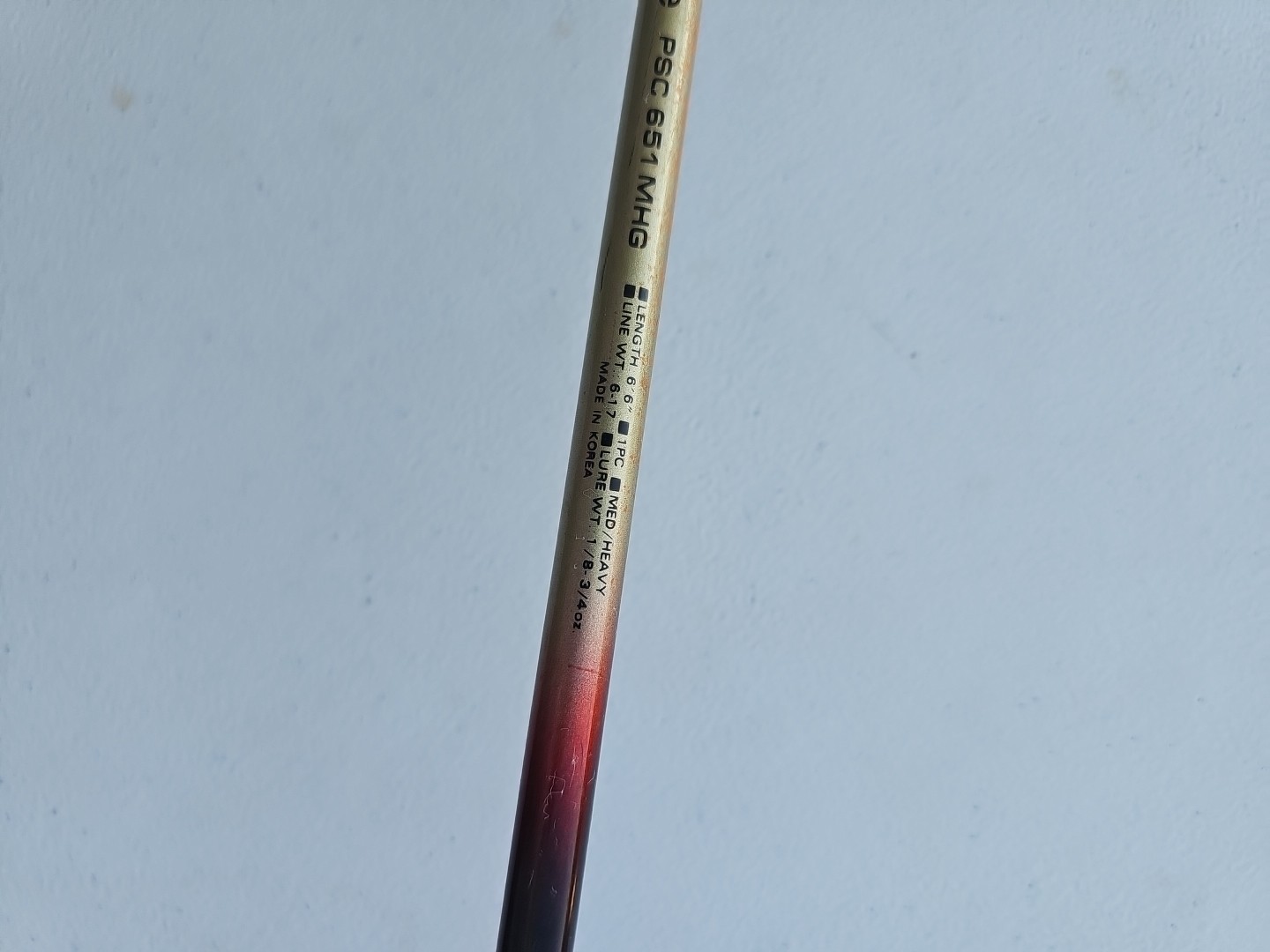 Platinum 6’6” Casting Rod – 96% Graphite Cork Handle Medium / Heavy Action READ